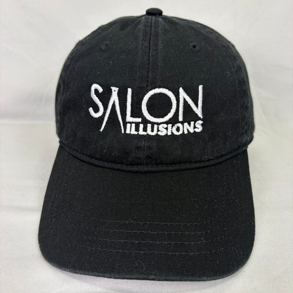OC Headwear Baseball Cap Salon Illusions Unisex OSFM Black Embroidered Logo Hat